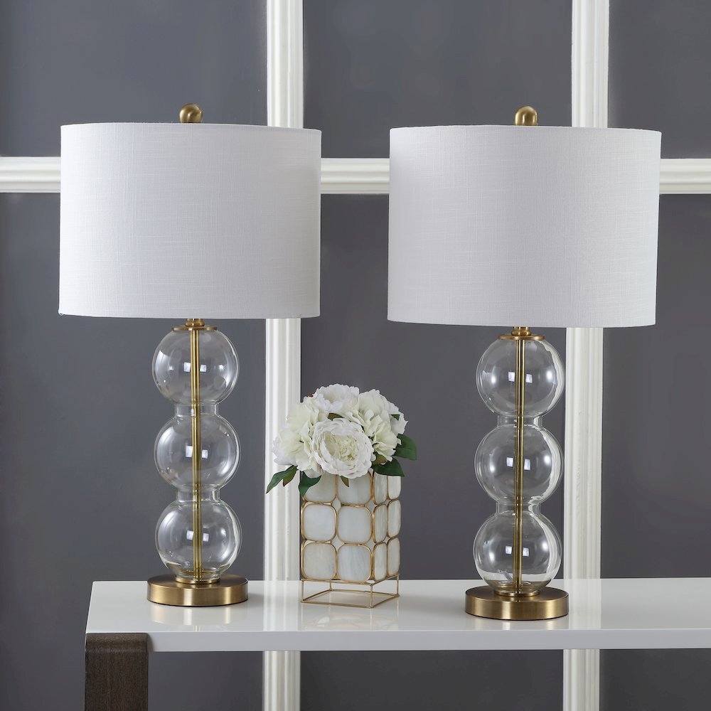 Bella Glass Triple Sphere Led Table Lamp (Set Of 2). Picture 8