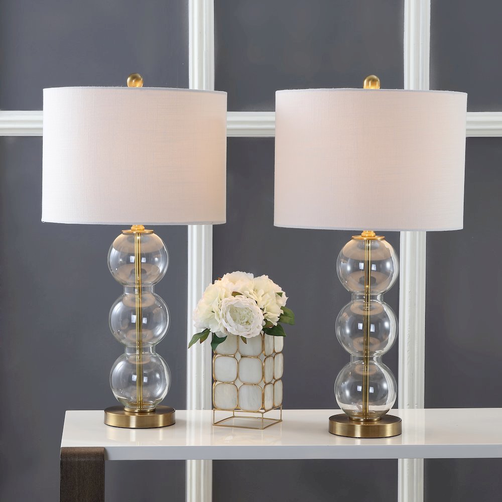 Bella Glass Triple Sphere Led Table Lamp (Set Of 2). Picture 7