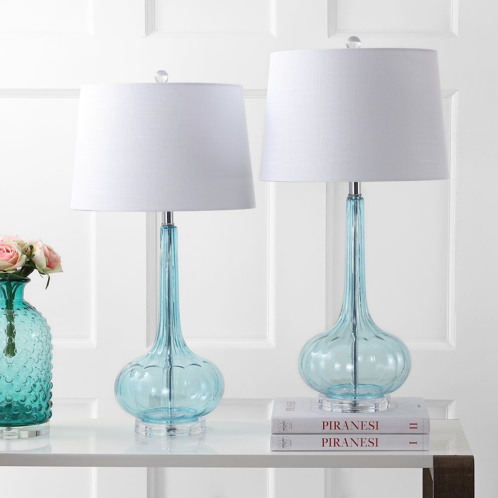 Bette Glass Teardrop Led Table Lamp (Set Of 2). Picture 6