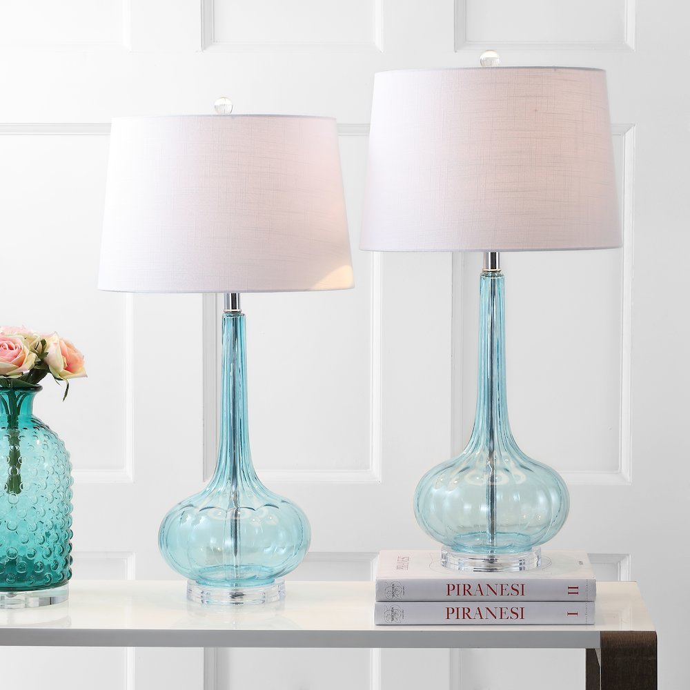 Bette Glass Teardrop Led Table Lamp (Set Of 2). Picture 5
