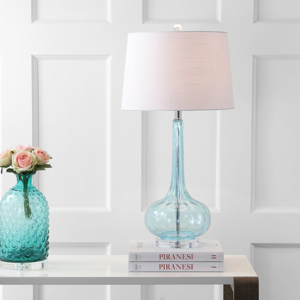 Bette Glass Teardrop Led Table Lamp (Set Of 2). Picture 7