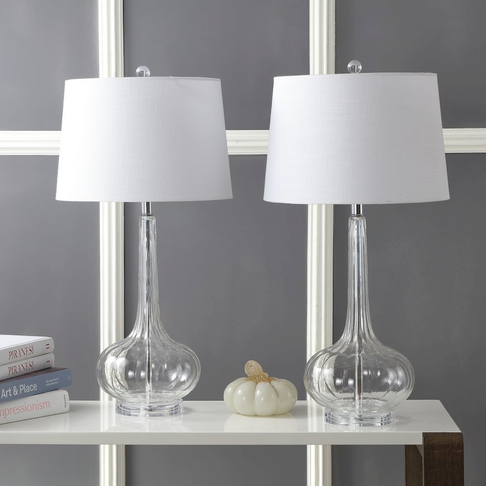 Bette Glass Teardrop Led Table Lamp (Set Of 2). Picture 8