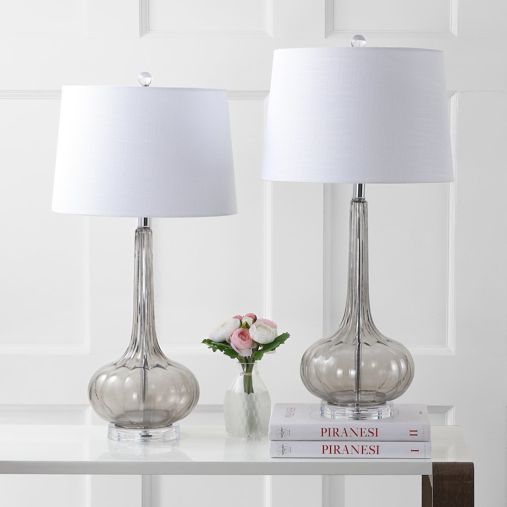 Bette Glass Teardrop Led Table Lamp (Set Of 2). Picture 6