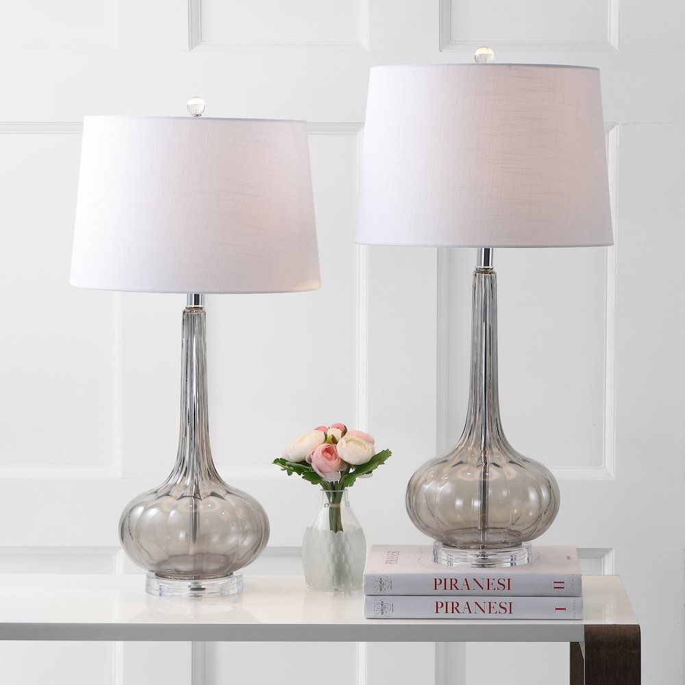 Bette Glass Teardrop Led Table Lamp (Set Of 2). Picture 5