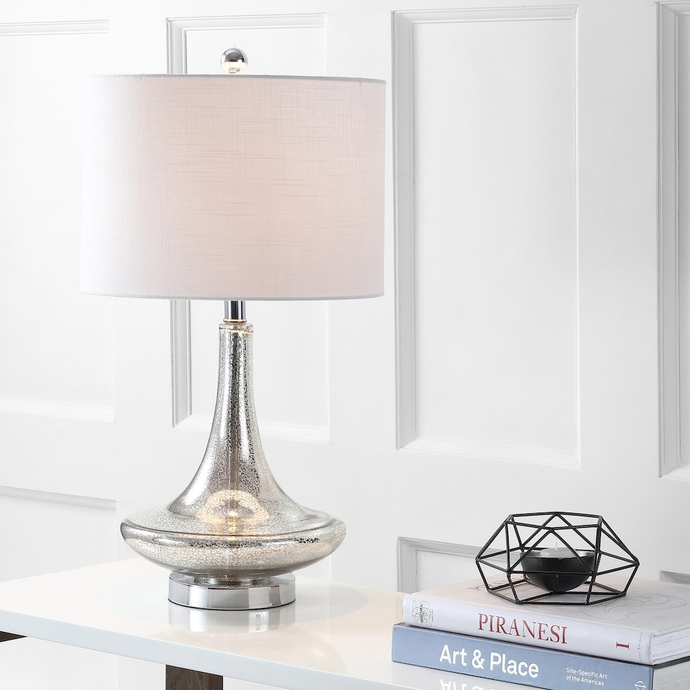 Cecile Glass Teardrop Led Table Lamp (Set Of 2). Picture 7