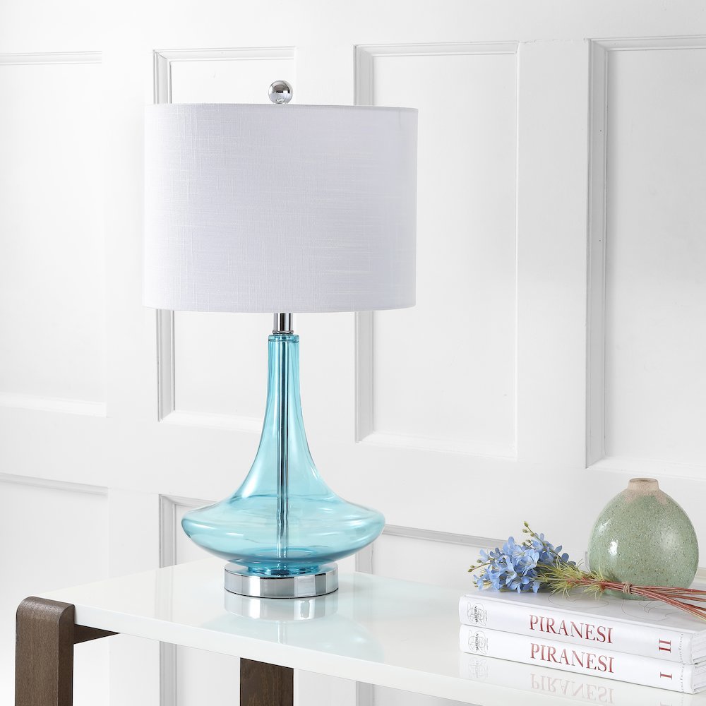 Cecile Glass Teardrop Led Table Lamp (Set Of 2). Picture 8