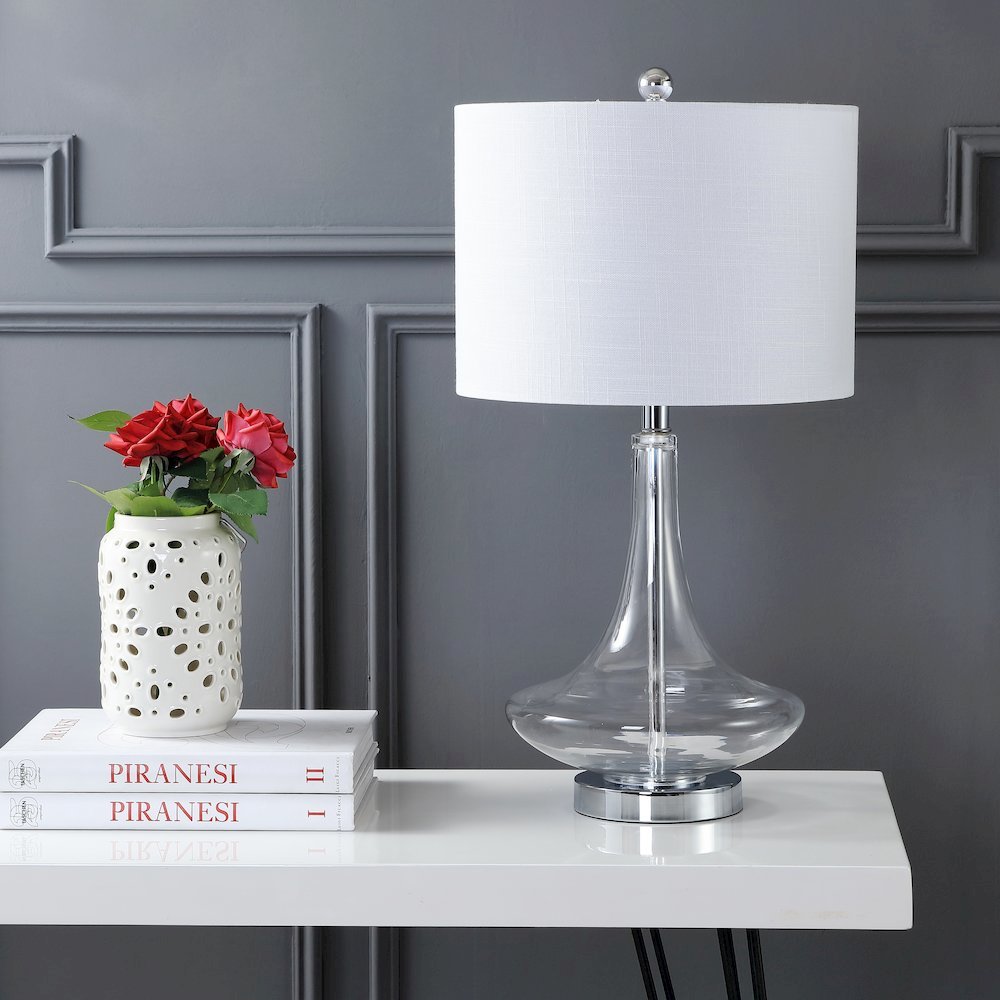 Cecile Glass Teardrop Led Table Lamp (Set Of 2). Picture 10