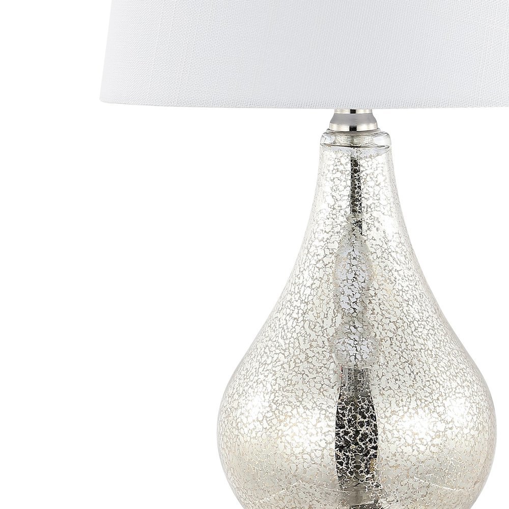 Dino Farmhouse Industrial Iron/Glass Led Table Lamp. Picture 2