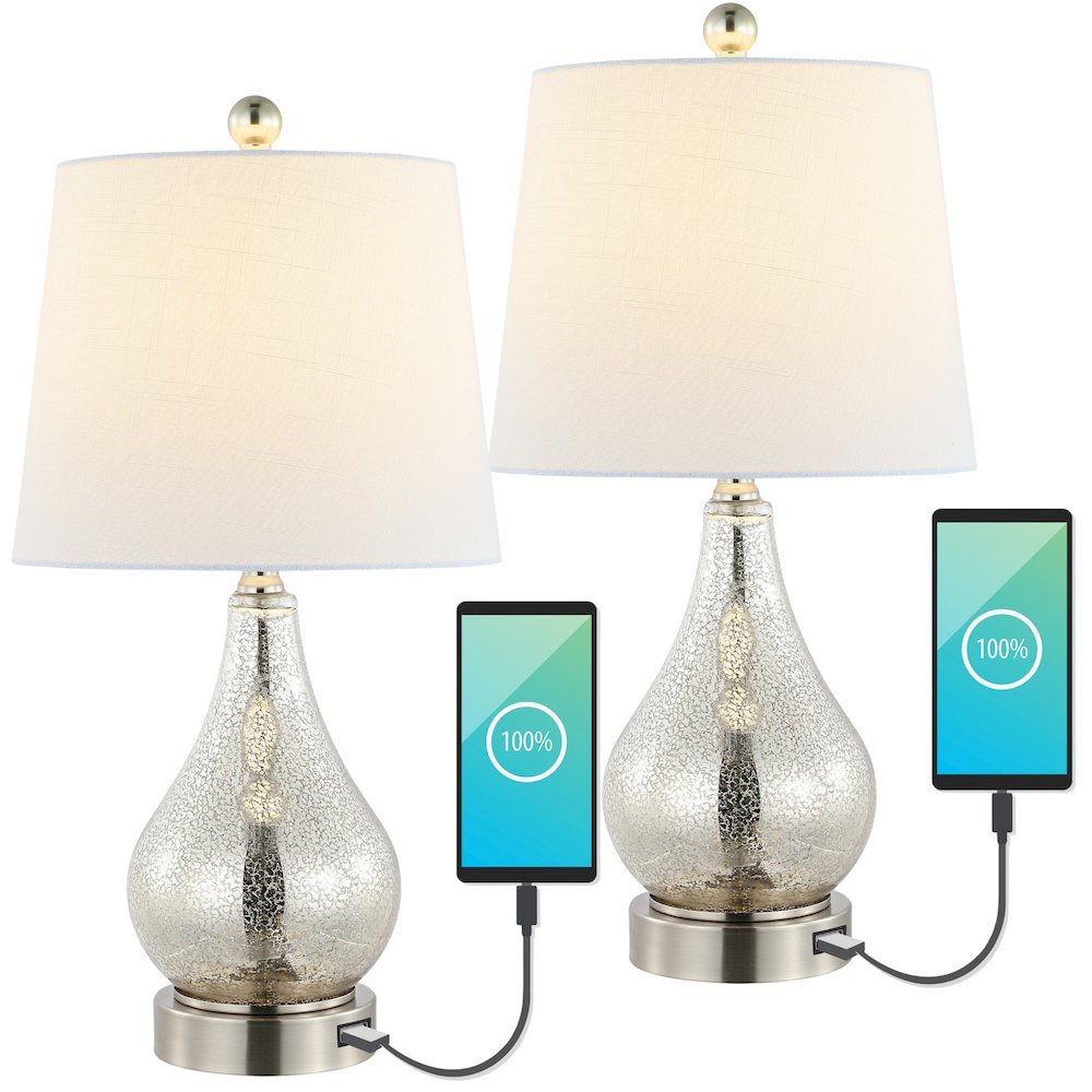 Dino Farmhouse Industrial Iron/Glass Led Table Lamp. Picture 5