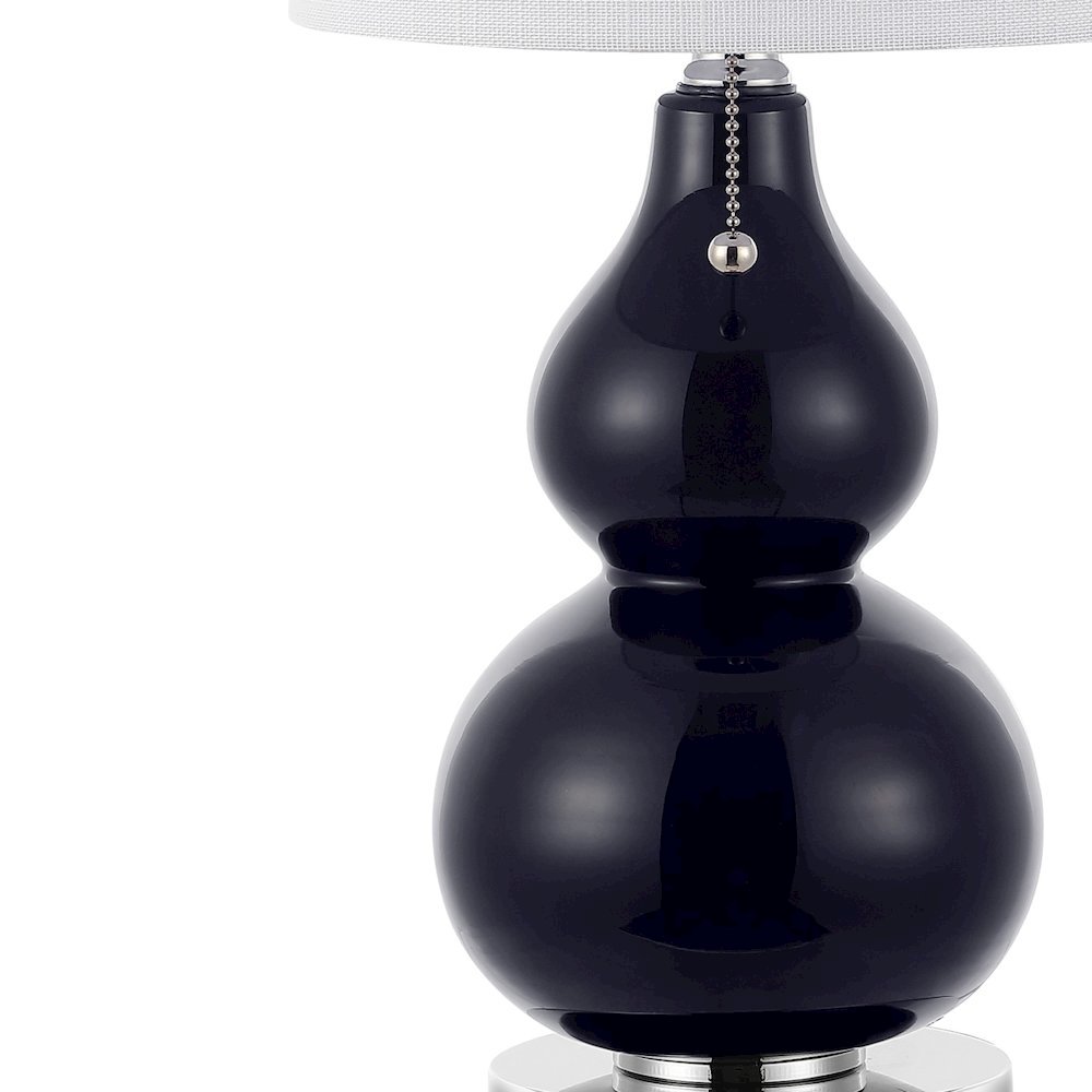 Cora Classic Vintage Glass Led Table Lamp With Usb Charging Port (Set Of 2). Picture 2