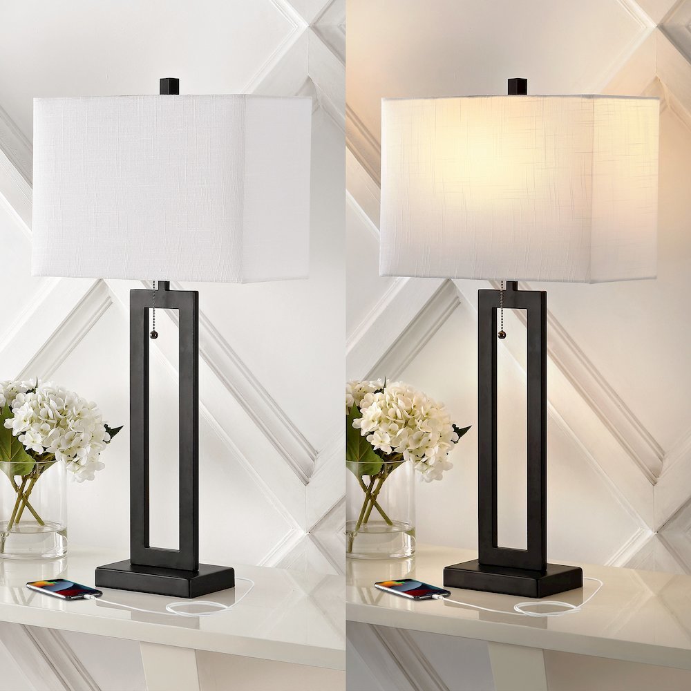 Sabrina Vintage Industrial Iron Led Table Lamp. Picture 7