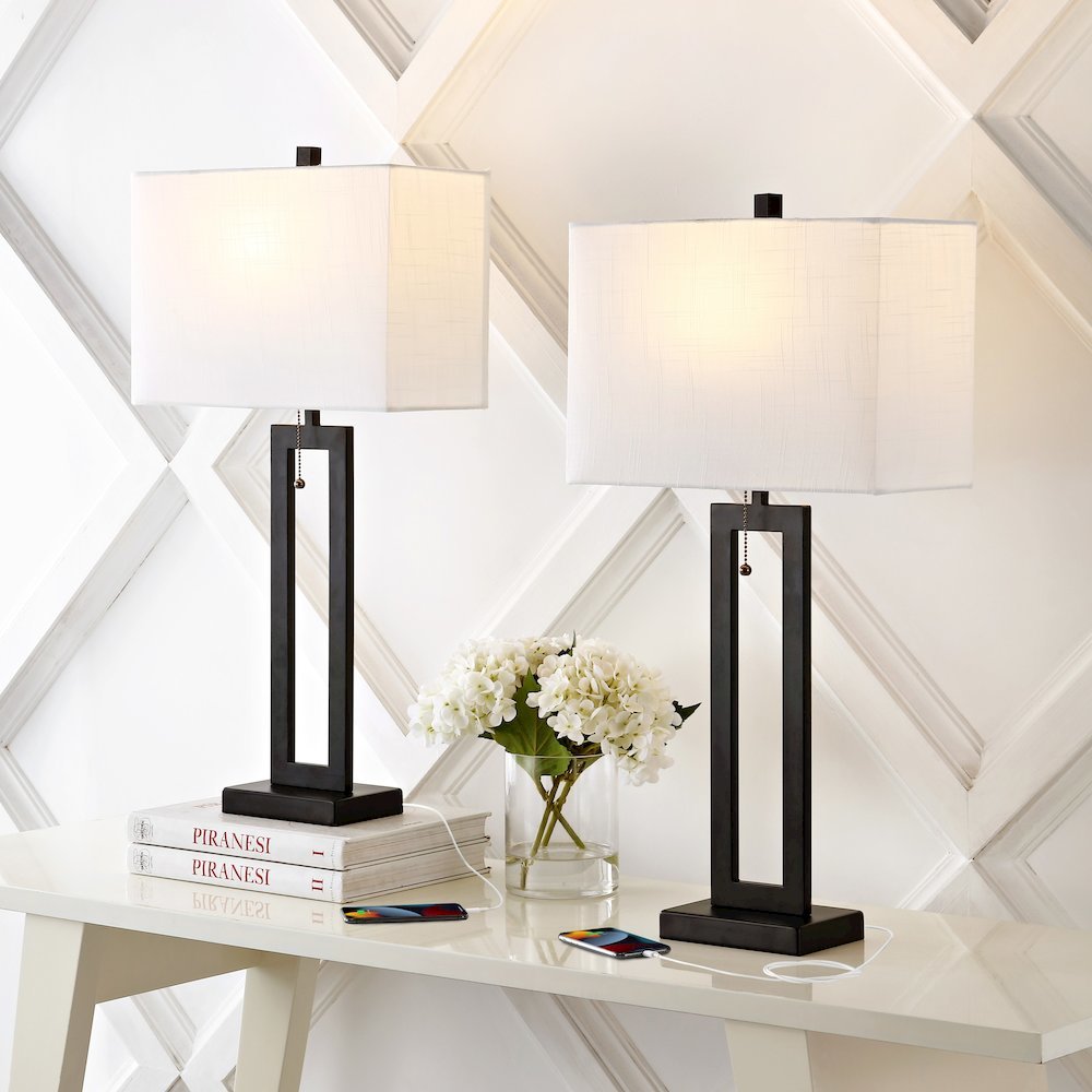 Sabrina Vintage Industrial Iron Led Table Lamp. Picture 5