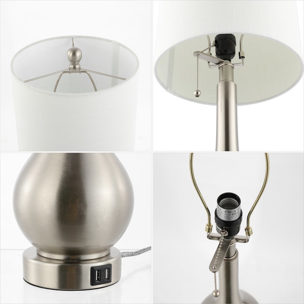 Tyler Modern Classic Gourd Iron Led Table Lamp. Picture 4