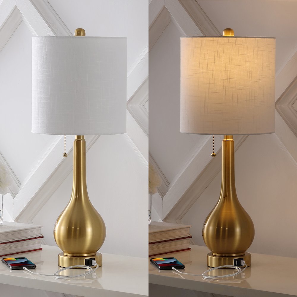 Tyler Modern Classic Gourd Iron Led Table Lamp. Picture 7