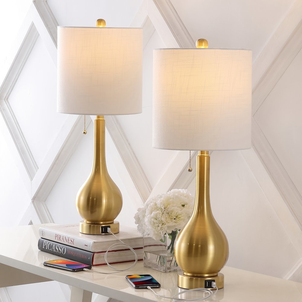 Tyler Modern Classic Gourd Iron Led Table Lamp. Picture 6