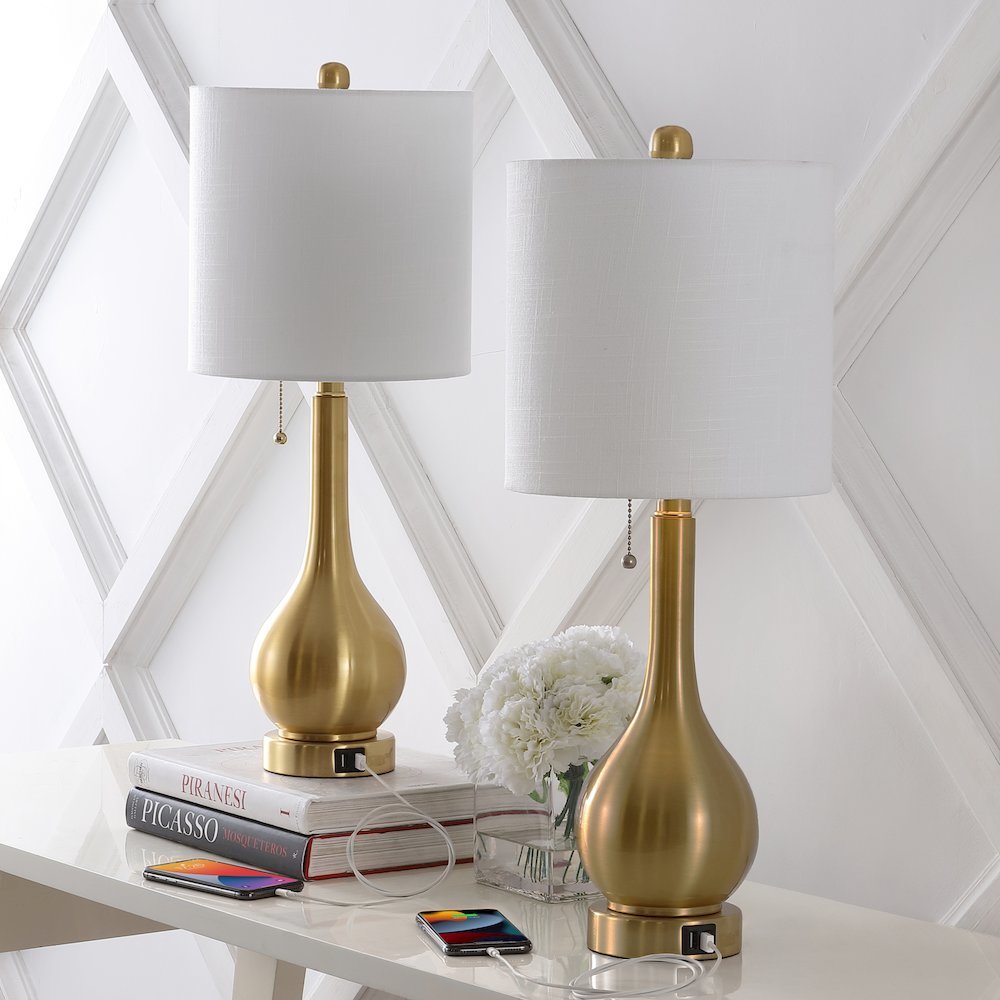 Tyler Modern Classic Gourd Iron Led Table Lamp. Picture 3