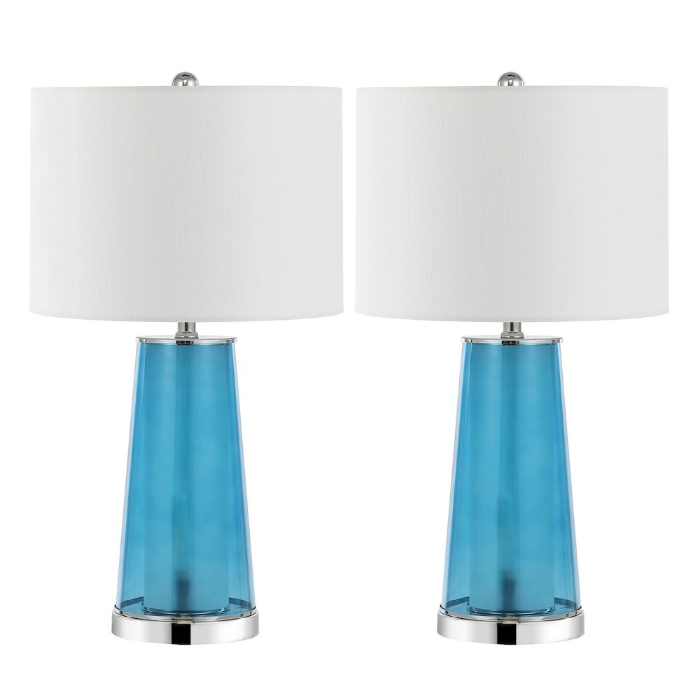 Tryon Modern Minimalist Glass/Iron Nightlight Led Table Lamp. Picture 2