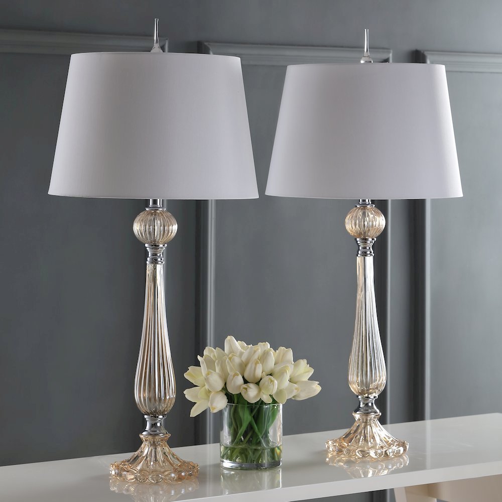 Chloe Glass Led Table Lamp (Set Of 2). Picture 6