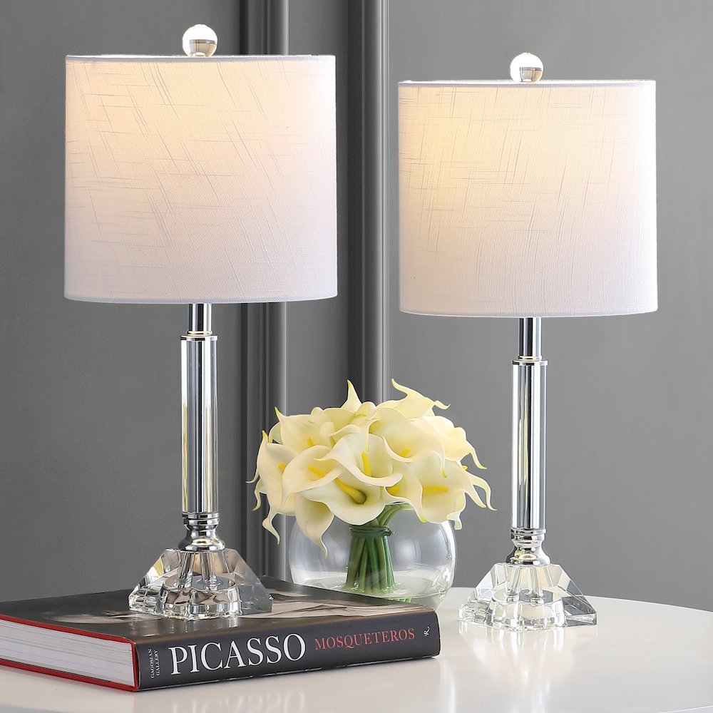 Dana Crystal Columnmetal Led Table Lamp (Set Of 2). Picture 5