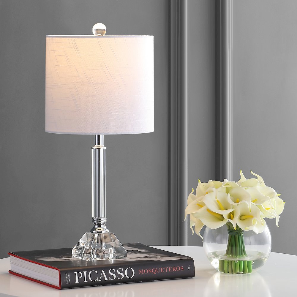 Dana Crystal Columnmetal Led Table Lamp (Set Of 2). Picture 7