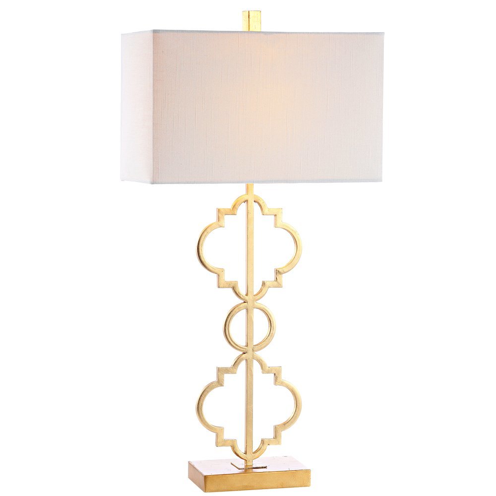 Selina Iron Ogee Trellis Modern Led Usb Table Lamp. Picture 8