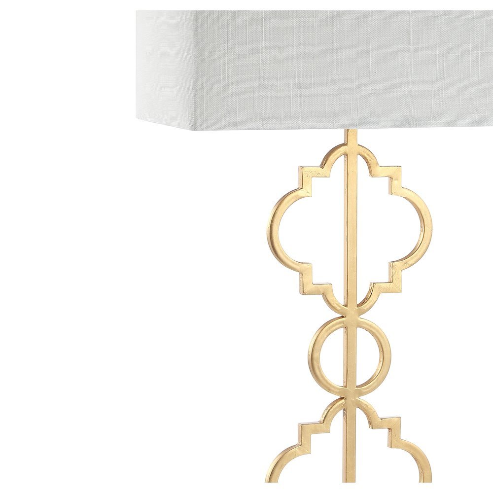 Selina Iron Ogee Trellis Modern Led Table Lamp. Picture 3