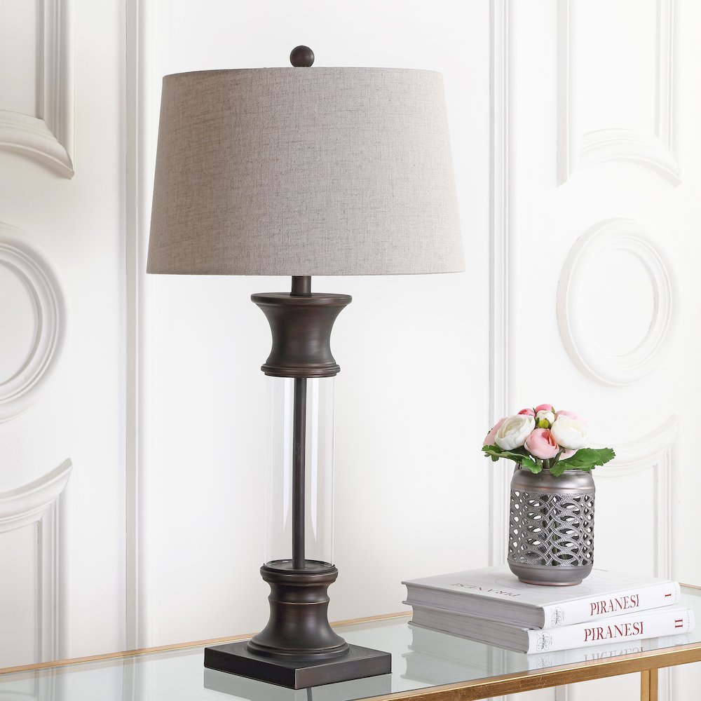 Hunter Metal/Glass Led Table Lamp (Set Of 2). Picture 6
