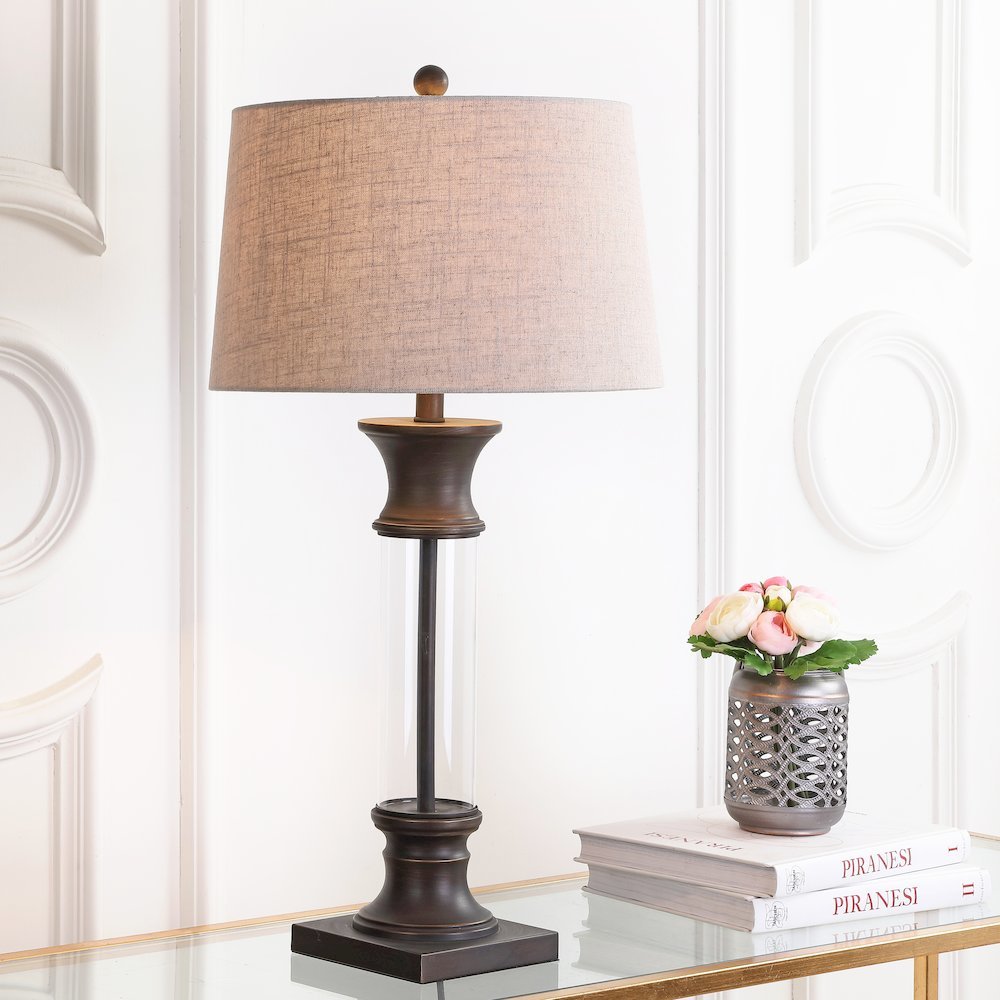 Hunter Metal/Glass Led Table Lamp (Set Of 2). Picture 5