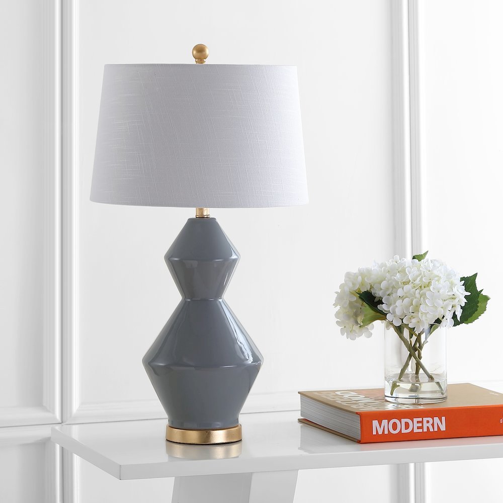 Alba Geometric Ceramicmetal Led Table Lamp. Picture 6