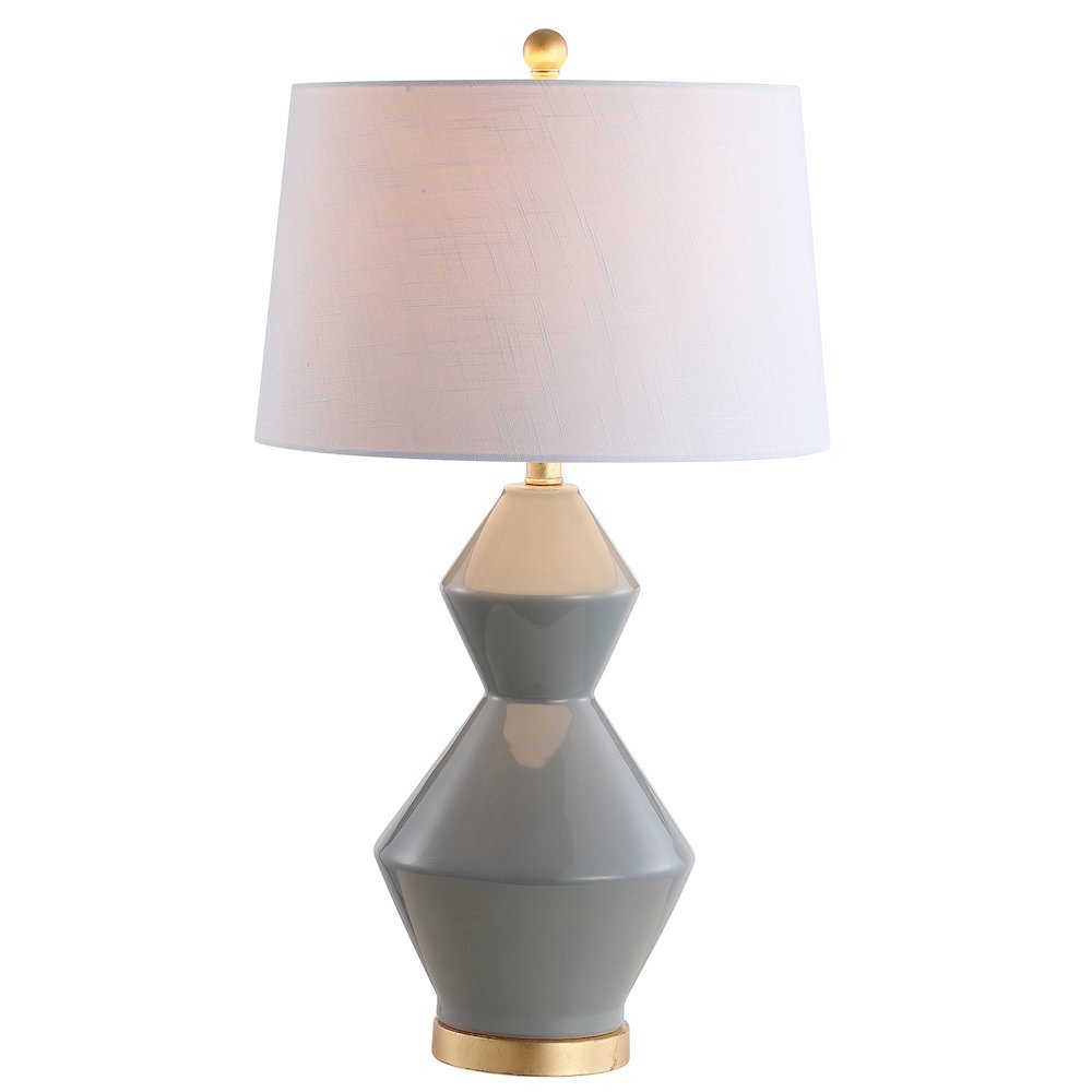 Alba Geometric Ceramicmetal Led Table Lamp. Picture 1