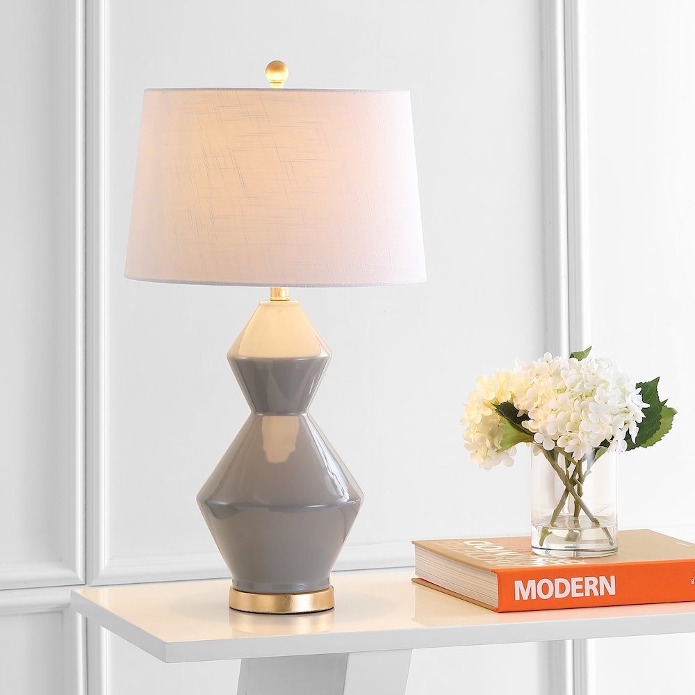 Alba Geometric Ceramicmetal Led Table Lamp. Picture 5