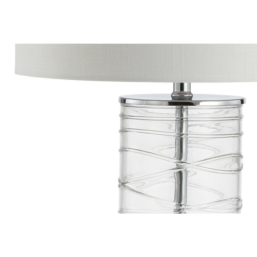 Cole Modern Fused Glass Cylinder Led Table Lamp (Set Of 2). Picture 5
