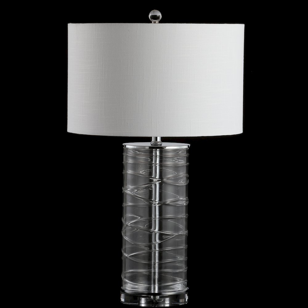 Cole Modern Fused Glass Cylinder Led Table Lamp (Set Of 2). Picture 4