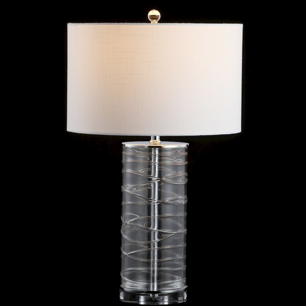 Cole Modern Fused Glass Cylinder Led Table Lamp (Set Of 2). Picture 3