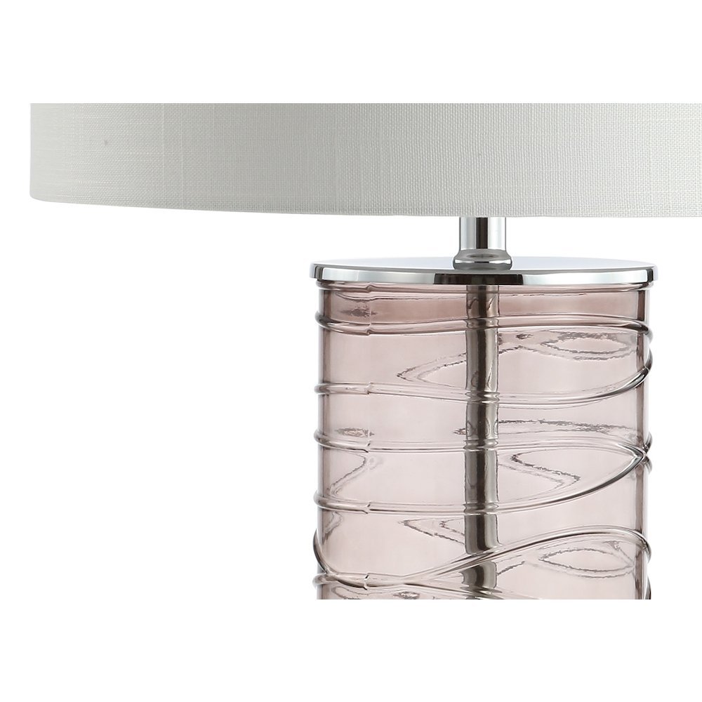 Cole Modern Fused Glass Cylinder Led Table Lamp (Set Of 2). Picture 3