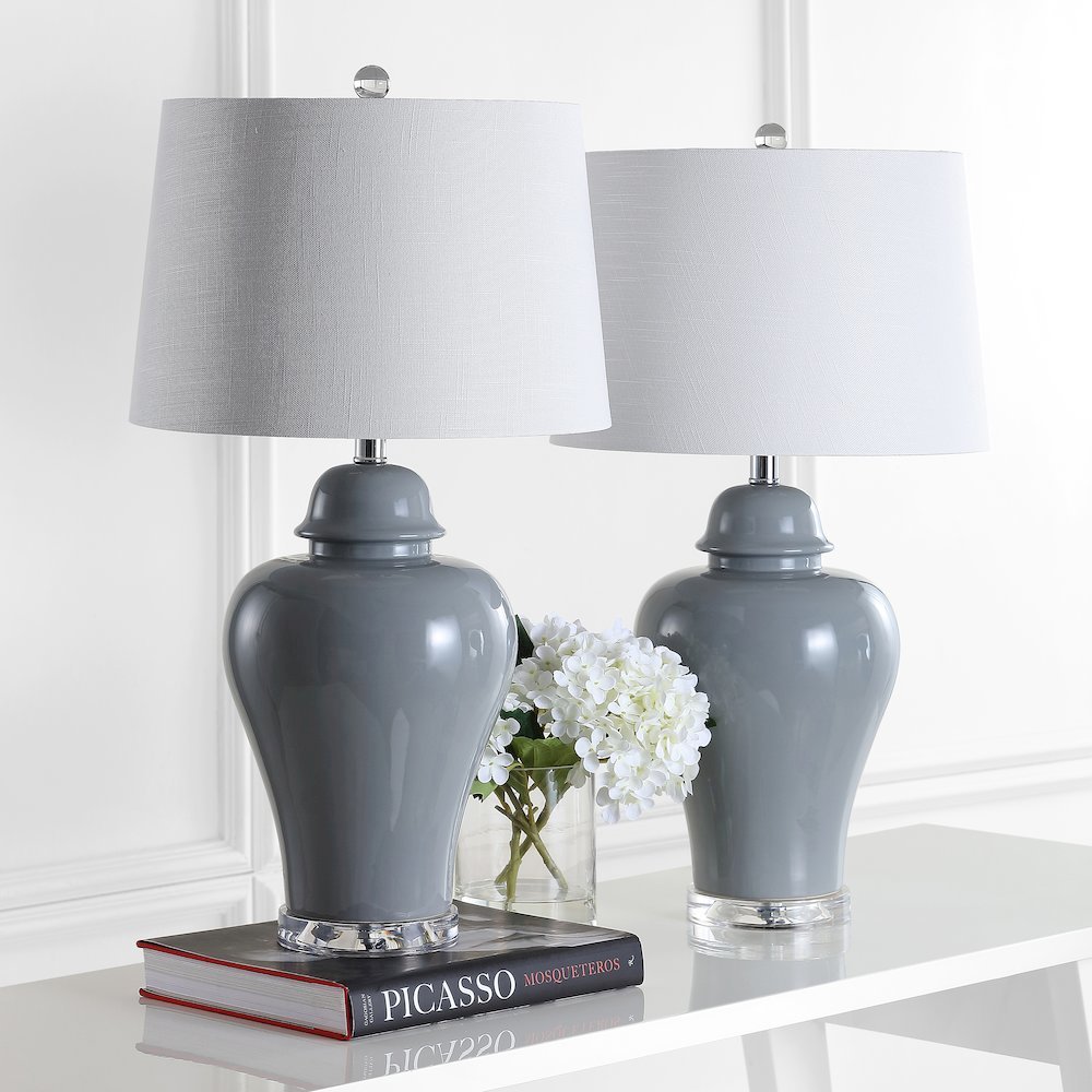 Winnie Ceramic Urn Led Table Lamp (Set Of 2). Picture 6