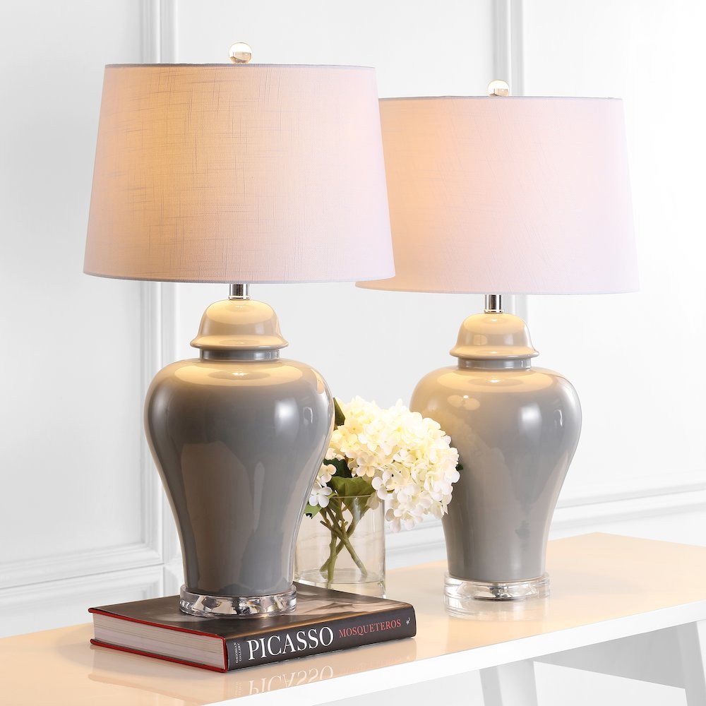 Winnie Ceramic Urn Led Table Lamp (Set Of 2). Picture 5