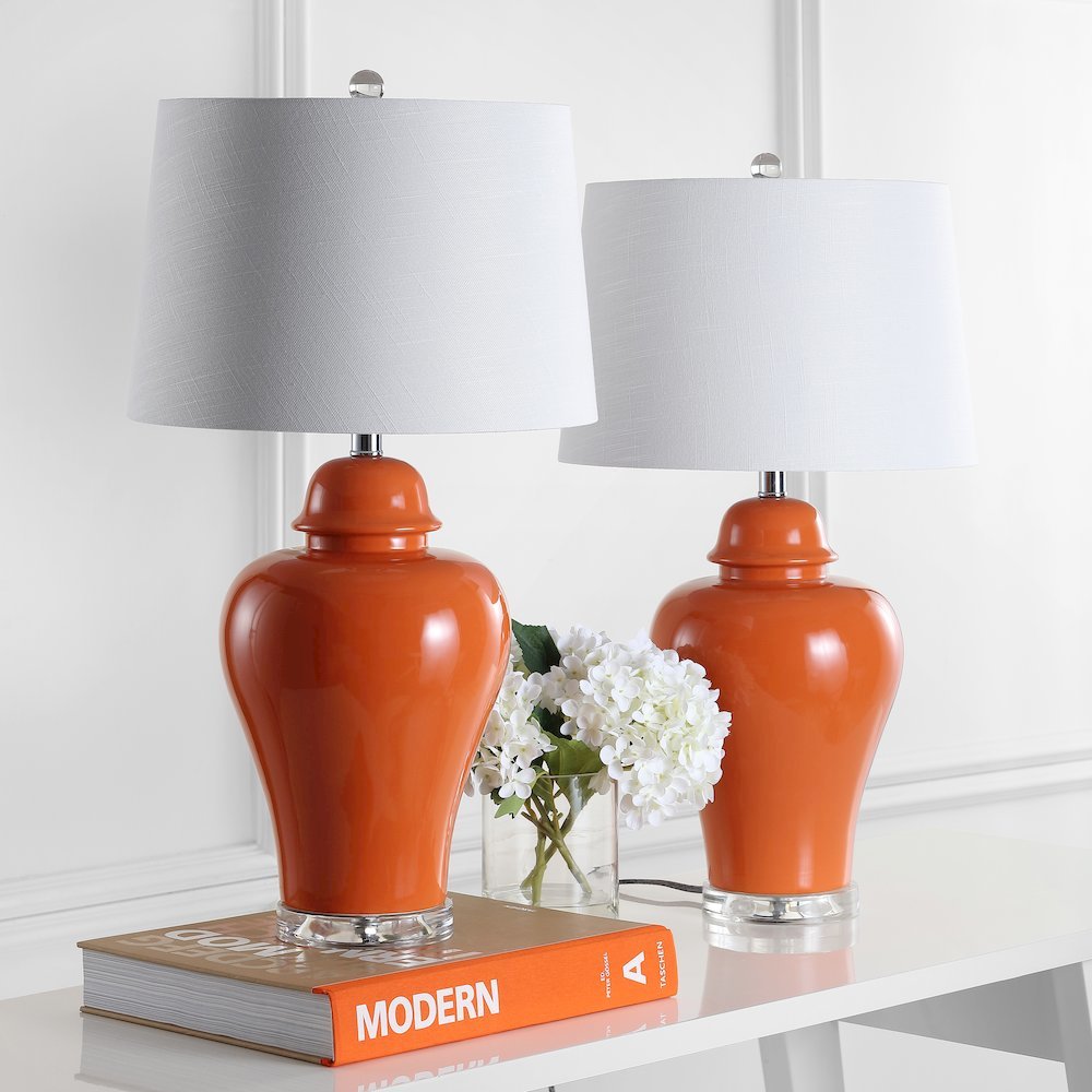 Winnie Ceramic Urn Led Table Lamp (Set Of 2). Picture 6