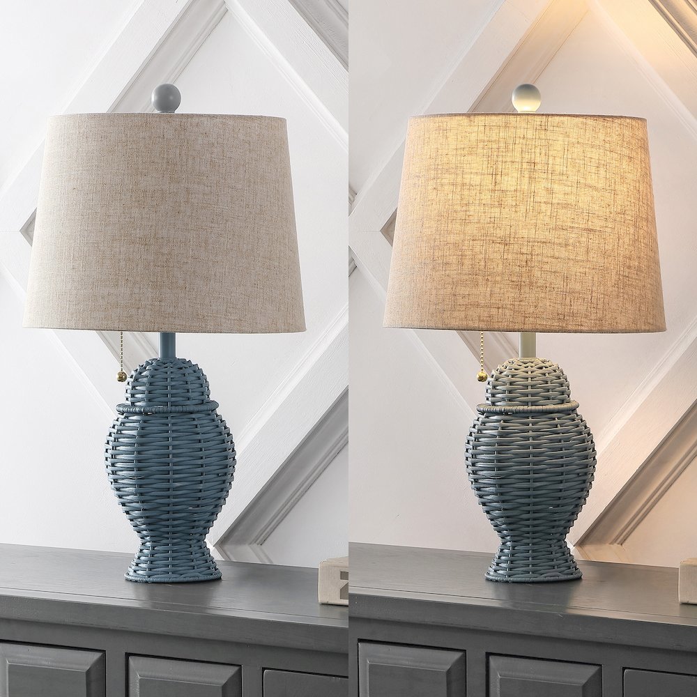 Margie Bohemian Rustic Iron Led Table Lamp. Picture 6