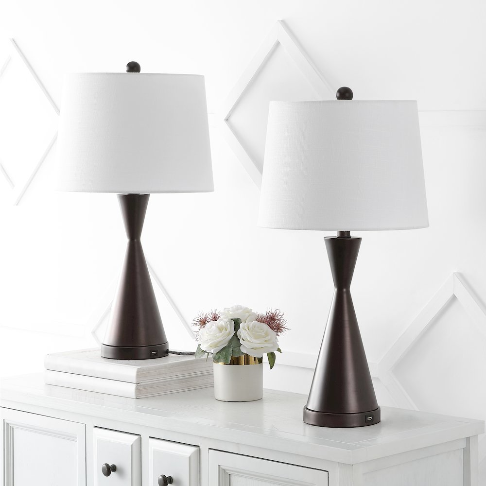 Colton Classic French Country Iron Led Table Lamp. Picture 4