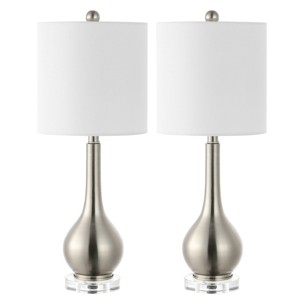 Dylan Metal/Crystal Teardrop Led Table Lamp. Picture 2