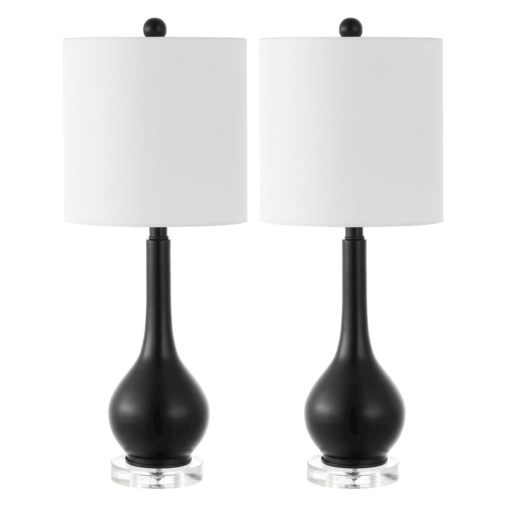 Dylan Metal/Crystal Teardrop Led Table Lamp. Picture 2