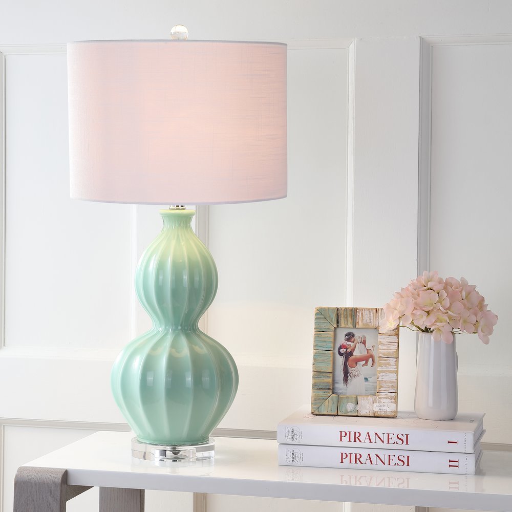 Faye Glass Led Table Lamp. Picture 5