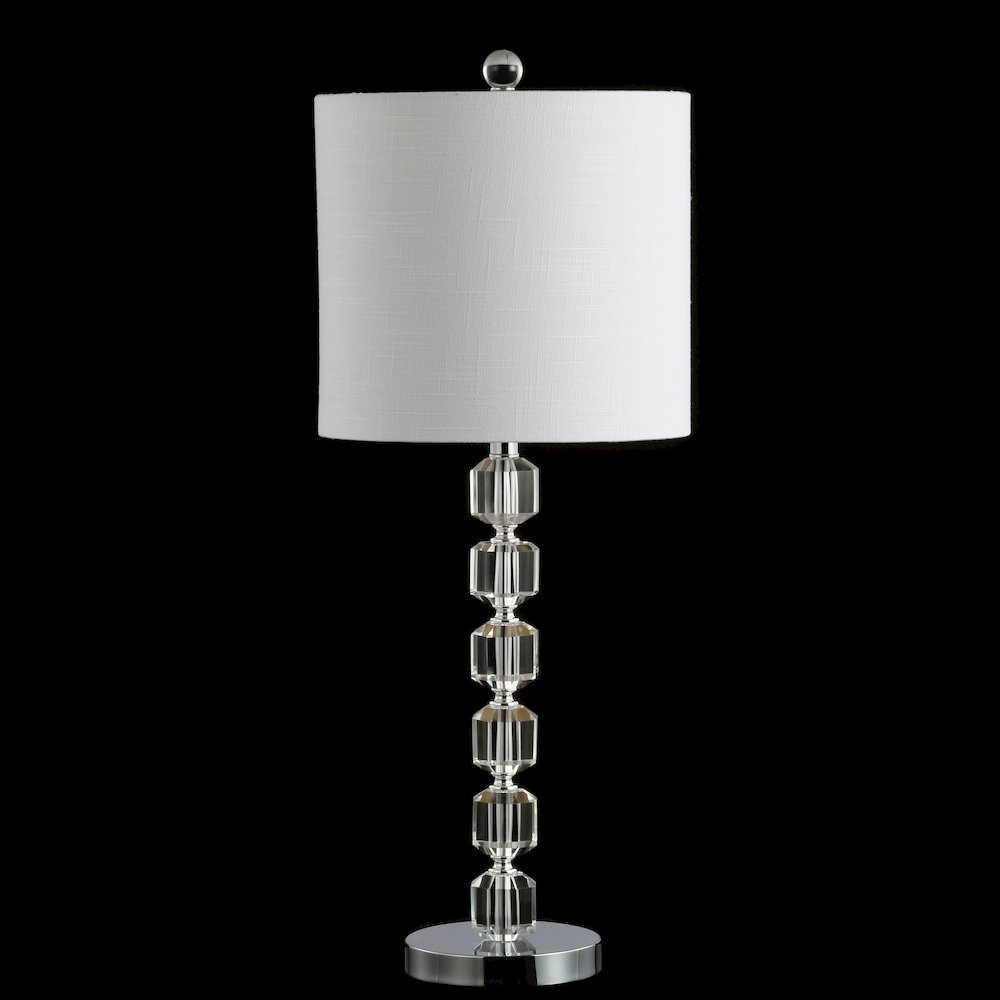 Cary Modern Stacked Crystal/Metal Led Table Lamp (Set Of 2). Picture 4