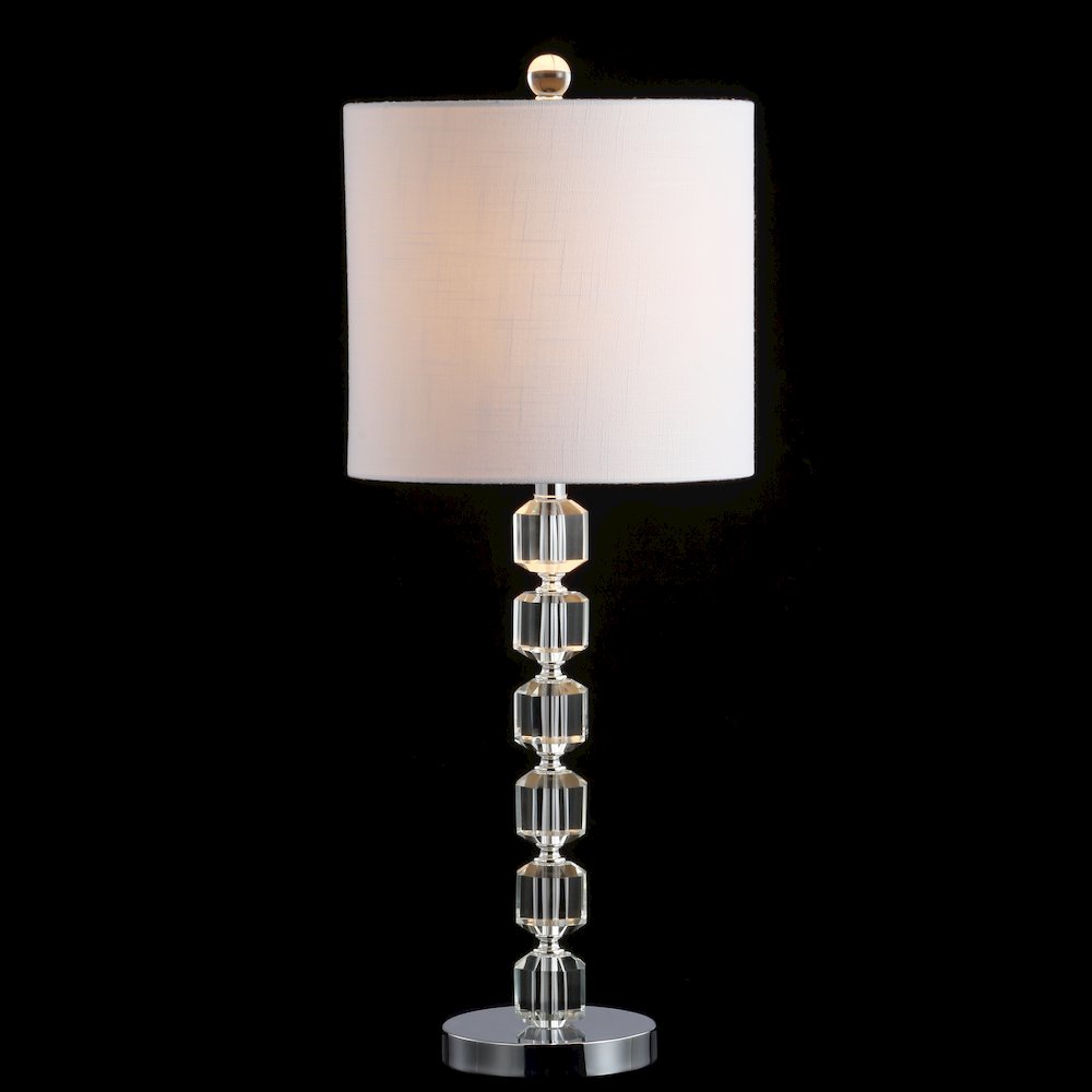 Cary Modern Stacked Crystal/Metal Led Table Lamp (Set Of 2). Picture 3