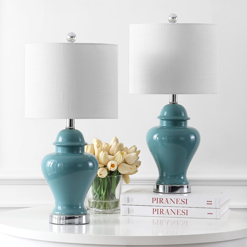 Qin Ceramiciron Classic Cottage Led Table Lamp (Set Of 2). Picture 6