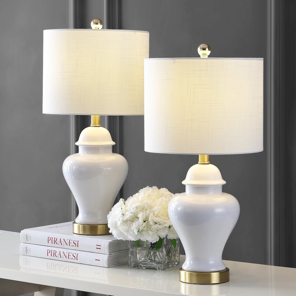 Qin Ceramiciron Classic Cottage Led Table Lamp (Set Of 2). Picture 5