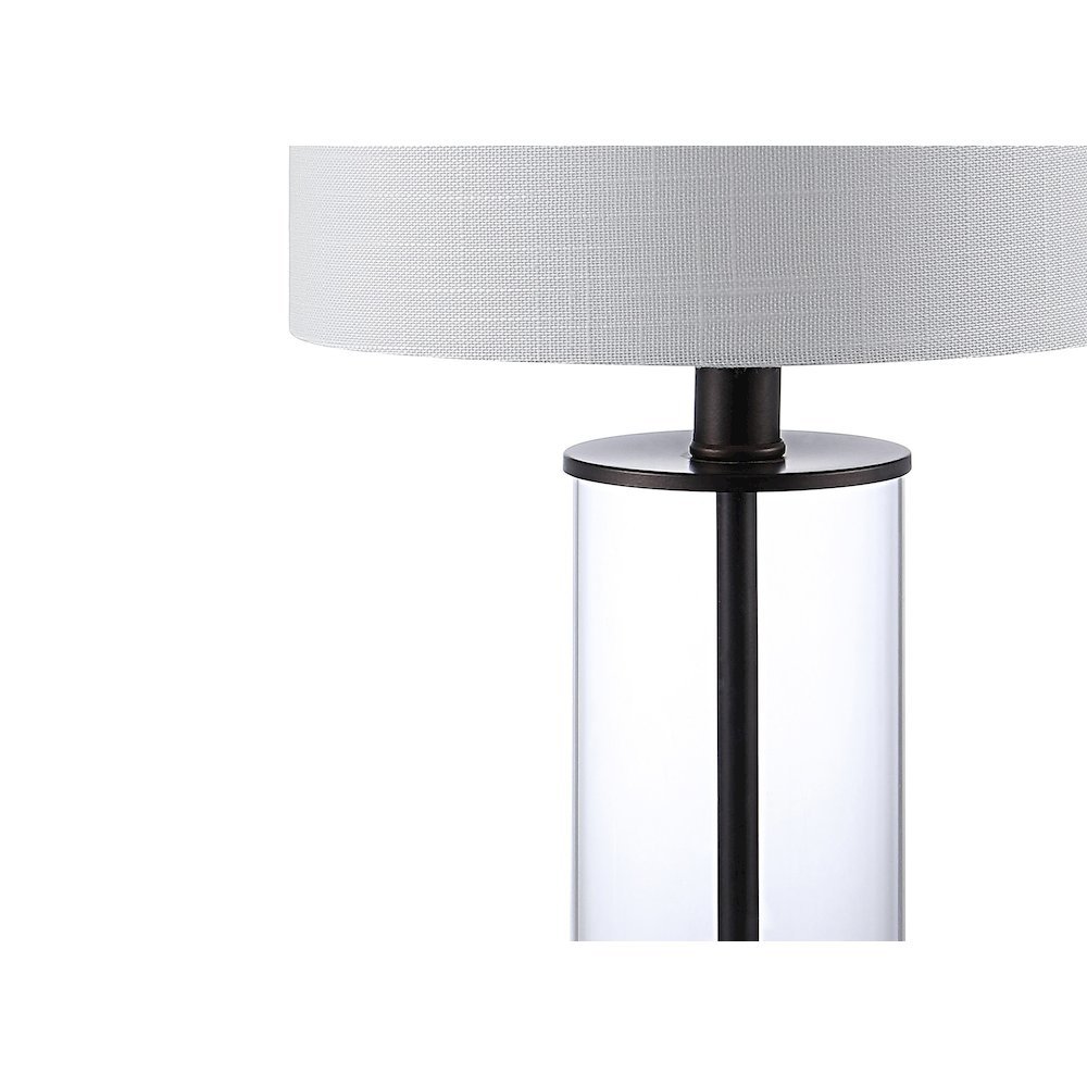 Abner Glass Modern Contemporary Usb Charging Led Table Lamp (Set Of 2). Picture 3
