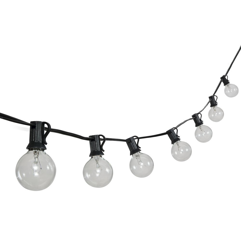 Rustic Incandescent G Bistro Globe Bulb String Lights. Picture 2