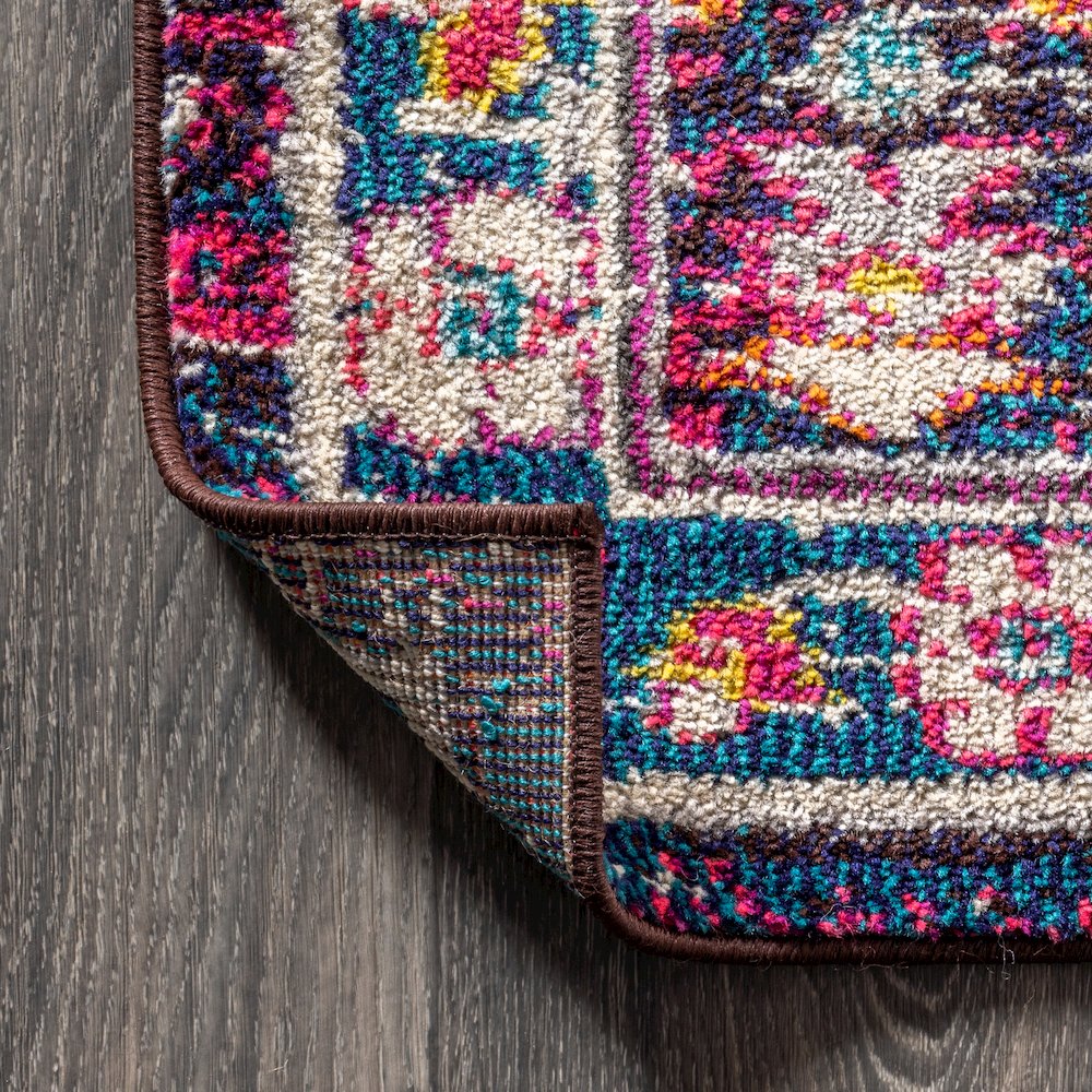 Alfombra Modern Persian Boho Floral Area Rug. Picture 4